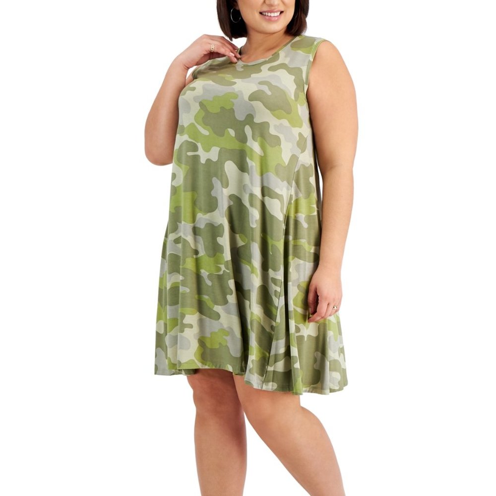 Style and Co Printed Flip Flop Dress NWT